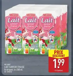 ALDI MILSANI Lait saveur fraise offre