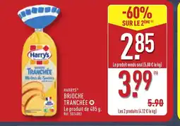 ALDI HARRYS Brioche tranchée offre
