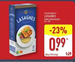 ALDI CUCINA NOBILE Lasagns offre