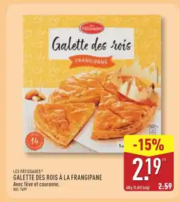 ALDI LES PÂTISSADES Galette des rois à la frangipane offre