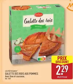 ALDI LES PÂTISSADES Galette des rois aux pommes offre