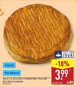 ALDI Galette des rois frangipane praline offre