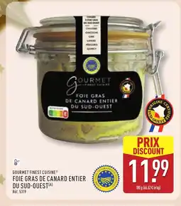 ALDI GOURMET FINEST CUISINE Foie gras de canard entier du sud-ouest offre