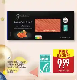 ALDI GOURMET FINEST CUISINE Saumon fumé offre