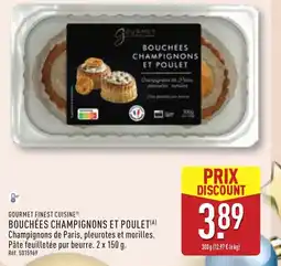 ALDI GOURMET FINEST CUISINE Bouchées champignons et poulet offre