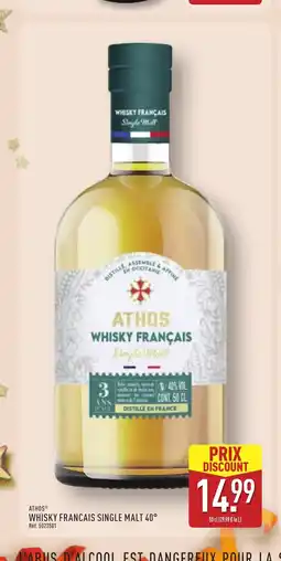 ALDI ATHOS Whisky francais single malt 40° offre