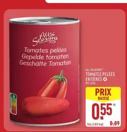 ALDI ALL SEASONS Tomates pelées entières offre