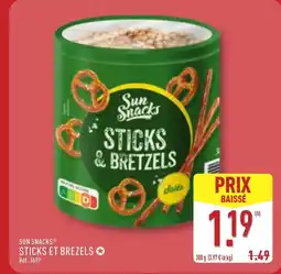 ALDI SUN SNACKS Sticks et brezels offre