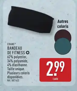 ALDI CRANE Bandeau de fitness offre