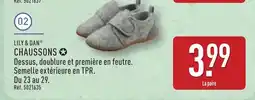 ALDI LILY & DAN Chaussons offre