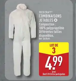 ALDI DECOCRAFT Combinaisons jetables offre