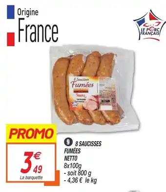 Netto Saucisses fumées offre