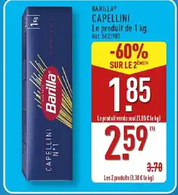 ALDI BARILLA Capellini offre