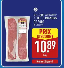 ALDI ST-CLÉMENT LE BOUCHER 2 filets mignons de porc offre