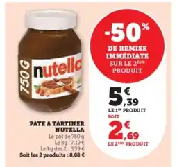 Hyper U NUTELLA Pate a tartiner offre
