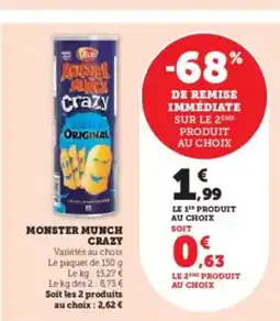 Hyper U MONSTER MUNCH Crazy offre