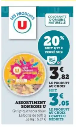 Hyper U Assortiment bonbons u offre