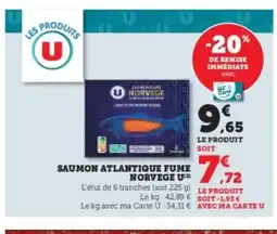 Hyper U Saumon atlantique fume norvege u offre