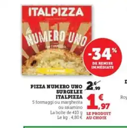 Hyper U ITALPIZZA Pizza numero uno surgelee offre