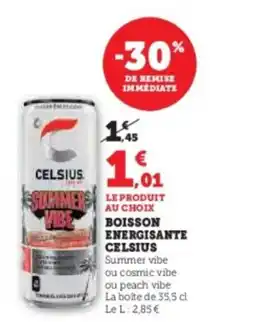Hyper U CELSIUS Boisson energisante offre