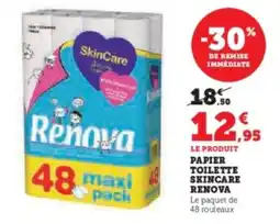 Hyper U RENOVA Papier toilette skincare offre
