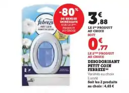 Hyper U FEBREZE Desodorisant petit con offre