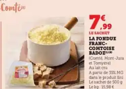 Hyper U La fondue franc- comtoise badoz offre