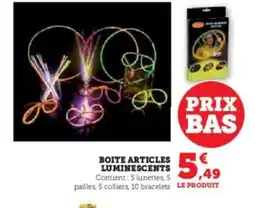 Hyper U Boite articles luminescents offre
