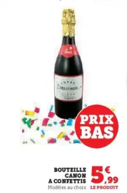 Hyper U Bouteille canon a confettis offre