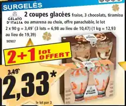 Norma GELATO D'ITALIA 2 coupes glacées offre