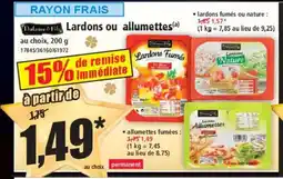 Norma DUFAURE & FILS Lardons ou allumettes offre