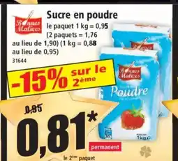 Norma BONNES MATICES Sucre en poudre offre