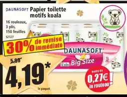 Norma DAUNASOFT Papier toilette motifs koala offre