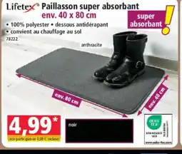 Norma LIFETEX Paillasson super absorbant offre