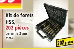 Norma Kit de forets HSS, 202 pièces offre