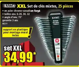 Norma KRAFT XXL Set de clés mixtes, 25 pièces offre