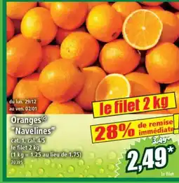 Norma Oranges Navelines offre