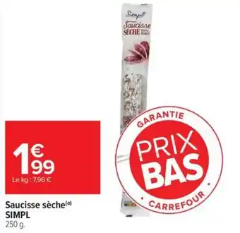 Saucisse sèche simpl