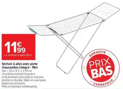Carrefour Séchoir à ailes avec porte chaussettes intégré offre