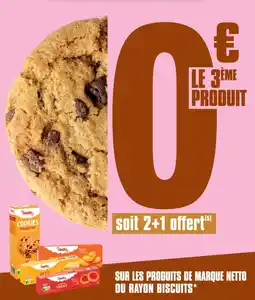 Netto Sur les produits de marque netto du rayon biscuits offre