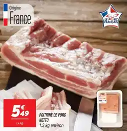 Netto Poitrine de porc netto offre