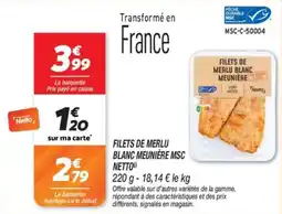 Netto Filets de merlu blanc meuniere msc netto offre