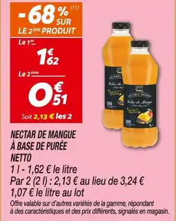 Netto Netto nectar de mangue à base de purée offre