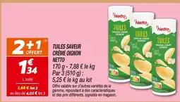 Netto Netto tuiles saveur crème oignon offre