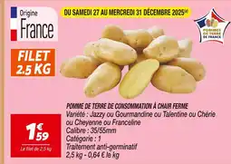 Netto 59 pomme de terre de consommation à chair ferme offre