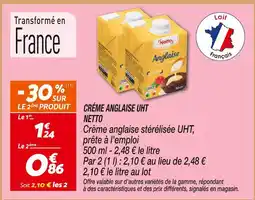 Netto Netto crème anglaise uht offre