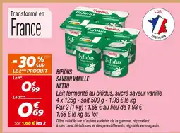 Netto Netto bifidus saveur vanille offre