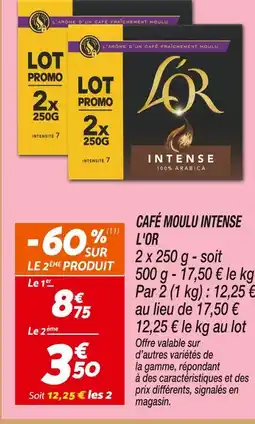Netto L'or café moulu intense offre