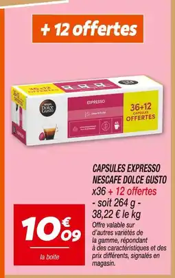 Netto Nescafe dolce gusto capsules expresso offre