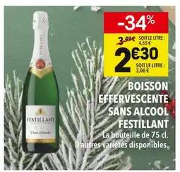 Supeco Festillant boisson effervescente sans alcool offre
